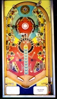 Image # 8024: Boomerang Playfield 
(The captive balls are missing from this playfield.)
