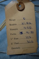 Image # 60169: Zira Production Tag 
(Serial number 458.)
