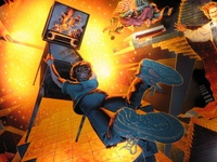 Image # 35050: Pinball Magic Illuminated Backglass - Detail