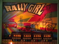 Image # 16446: Rally Girl Illuminated Backglass