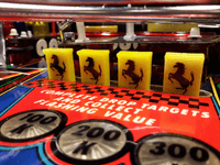 Image # 78689: F1 Grand Prix Drop Targets 
(Playfield serial number 9796.)
