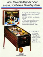 Image # 3534: Hot Fire Birds Flyer, Back