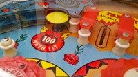 Image # 71991: Bullfight Playfield - Detail 
(Serial number BF-1698.)