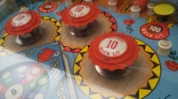 Image # 71992: Bullfight Playfield - Detail 
(Serial number BF-1698.)