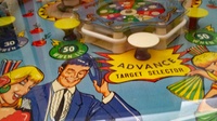 Image # 71993: Bullfight Playfield - Detail 
(Serial number BF-1698.)