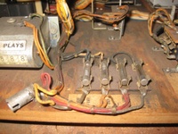 Image # 72011: Bullfight Inside Cabinet - Fuses 
(Serial number BF-1698.)