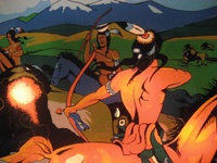Image # 39383: Big Hunt Illuminated Backglass - Detail