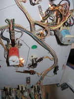 Image # 40333: Navajo Under Playfield - Detail 
(The green insert does not have a lamp socket wired to it.)