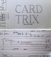 Image # 69492: Card Trix Schematic Model Number 
(Model 300 is seen. A section of the schematic is included to show the Italian lire coinage.)
