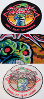 Image # 81096: Attack from Mars Promotional Patch 
(Per Brian Eddy, while the promotional jackets all were embroidered with this design and not a patch, a number of patches were also made and given to design team members (and, reportedly, to a few lucky AFM enthusiasts).Patch is 11-5/16 inches in diameter.)