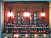 Image # 70611: Flower's Child Illuminated Backbox Insert - Front 
(Three festoon lamps illuminate the backglass.)