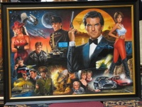 Image # 35741: Goldeneye Original Backglass Artwork