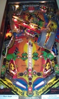 Image # 53902: Black Knight Limited Edition Playfield 
(Serial number 497514.)