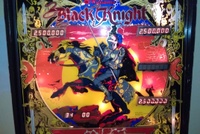 Image # 53901: Black Knight Limited Edition Backglass 
(Serial number 497514.)