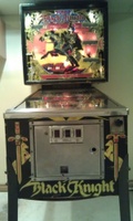 Image # 53908: Black Knight Limited Edition Cabinet - Front View 
(Serial number 497514.)