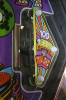 Image # 55496: Las Vegas Slingshot 
(A metal ball in play rolling across the metal plate and hitting the metal spring activates the kicker. Serial number 016855157.)