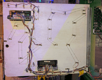 Image # 77832: Cue Backbox Insert - Reverse 
(The right side of the insert is in the shadow of the backbox, blocking the purple overhead ceiling light from coloring that area.)