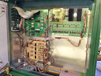 Image # 77834: Cue Inside Backbox 
(The battery on the MPU board is a replacement.)