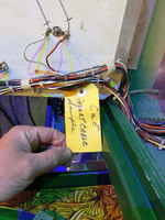 Image # 77833: Cue Backbox Insert - Sample Tag 
(Colorful overhead lighting caused the shadows of the wires.)