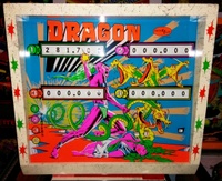 Image # 64613: Dragon Backglass 
(Serial number 00938.)