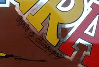 Image # 53084: Le Grand 8 Artist Signature on Backglass