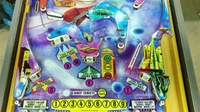 Image # 70208: Halley Comet Middle Playfield - Alternate Plastics 
(The center playfield spinning target is missing from this game.)