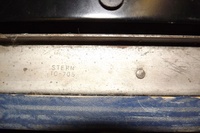 Image # 67053: Cosmic Princess Stern Part Number 
(The black cardholder is partly shown. Serial number 10433.)