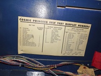 Image # 67055: Cosmic Princess Self Test Chart 
(Serial number 10433.)