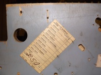 Image # 67059: Cosmic Princess Stripped Playfield - Checklist 
(The checklist is undated and signed by initials LSO.)