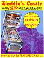 Image # 3977: Aladdin's Castle Flyer, Front