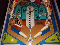 Image # 72245: Aladdin's Castle Illuminated Lower Playfield 
(Backbox serial number is 2317. Lower cabinet serial number is 4650 or 4850.)