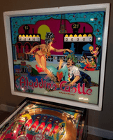 Image # 72241: Aladdin's Castle Illuminated Backglass 
(Backbox serial number is 2317. Lower cabinet serial number is 4650 or 4850.)