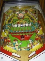 Image # 24315: Tic & Toc Playfield 
(The cardholder is not original to this game.)