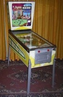 Image # 24318: Tic & Toc Cabinet - Full View 
(The cardholder is not original to this game.)