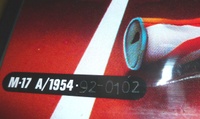 Image # 67355: Atleta Backglass Serial Number 
(Serial number 0102.)