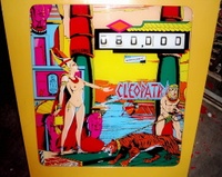 Image # 31221: Cleopatra Backglass 
(The backbox has been repainted.)