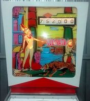 Image # 64683: Cleopatra Illuminated Backglass 
(The backbox has been repainted.)