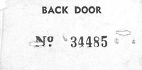 Image # 46131: Cabaret Serial Number Tag 
(Located inside the backbox.)
