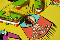 Image # 75884: Cabaret Sample Game - Playfield - Detail 
(Cabinet serial number 9473.)