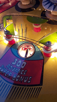 Image # 75886: Cabaret Sample Game - Illuminated Playfield - Detail 
(Cabinet serial number 9473.)