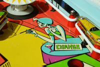 Image # 75887: Cabaret Sample Game - Playfield - Detail 
(Cabinet serial number 9473.)