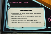 Image # 75889: Cabaret Sample Game - Instruction Card 
(Cabinet serial number 9473.)