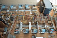 Image # 75921: Cabaret Sample Game - Inside Cabinet - Relays 
(Cabinet serial number 9473.)