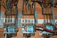 Image # 75922: Cabaret Sample Game - Inside Cabinet - Relays 
(Cabinet serial number 9473.)