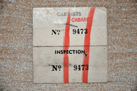 Image # 75926: Cabaret Sample Game - Inside Cabinet - Serial Number 
(Cabinet serial number 9473.)