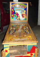 Image # 75408: Canasta Cabinet - Front View 
(The wireform gate between the flippers is shown here inverted from its normal position.)