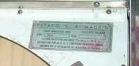 Image # 65425: Grand Slam Manufacturer Plate