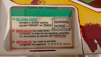 Image # 74346: Running Horse Instruction Card 
(The instruction card is original. The apron has been repainted.)