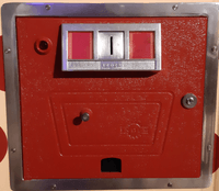 Image # 74350: Running Horse Coin Door 
(The coin door and cabinet have been repainted. The coin door is included here to show its other features.)