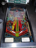 Image # 47196: Iron Balls Playfield 
(The six drop targets at the very top of the playfield are all in the down position.)